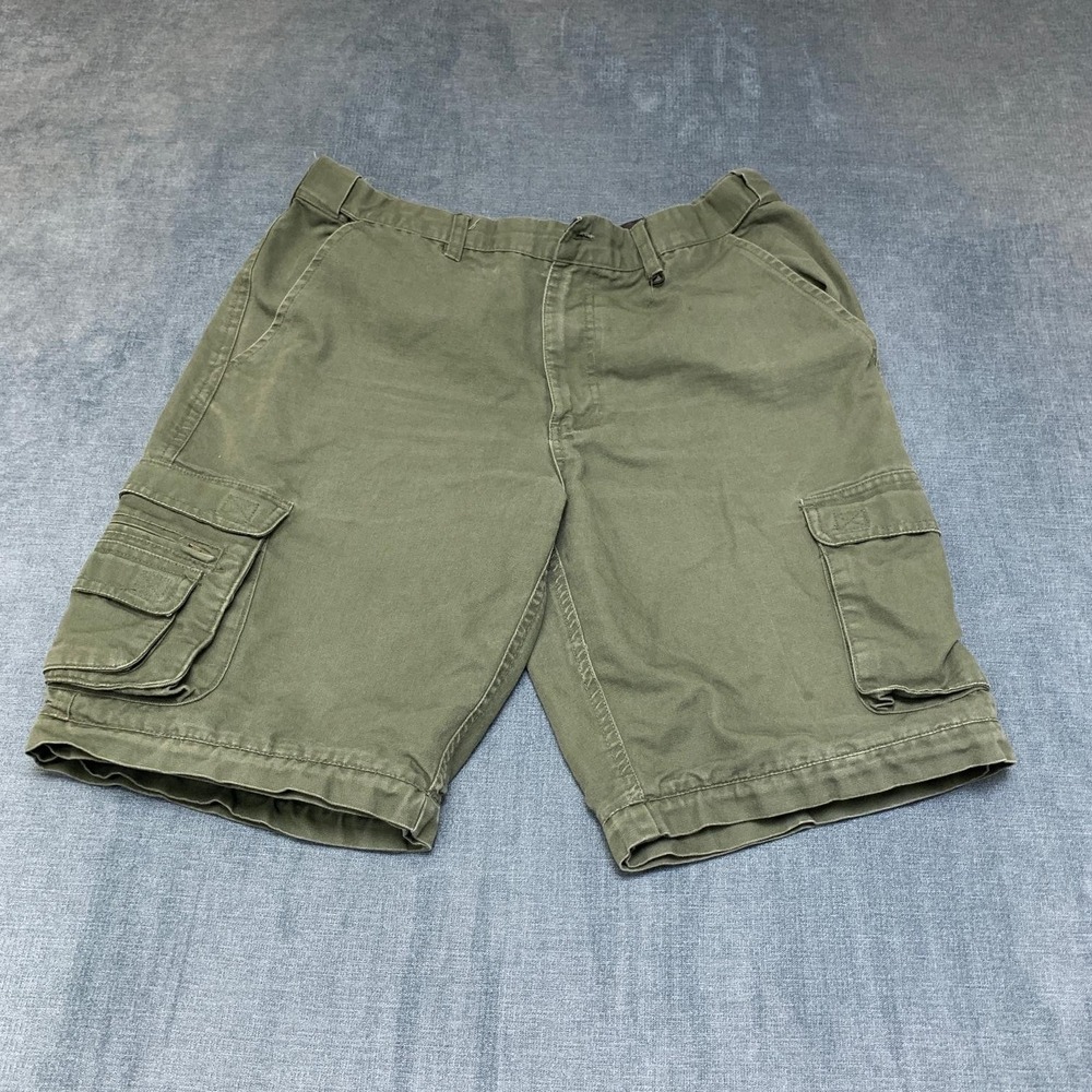 Boy Scouts of America Uniform Cargo Shorts Boys 20 Olive Green Low Rise Utility